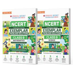 Oswaal NCERT Exemplar (Problems - Solutions) Class 9 Mathematics & Science (Set of 2 Books) For Latest Exam- English-19