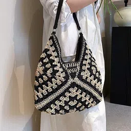 StyleCast x Revolte Women Floral Self Design Shoulder Bag-30