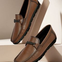 Mast & Harbour Men Slip-On Round Toe Loafers-image-97