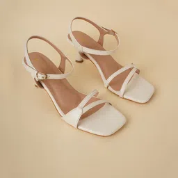 Mast & Harbour Women Strappy Party Kitten Heel Sandals-picture-48