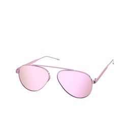 AUGEN Unisex Pink Lens & Gold-Toned Aviator Sunglasses with-7