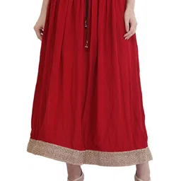 Exotic India Flared Maxi Ethnic Skirt-image-36