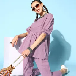 Stylum Woven Design Pure Cotton All in the Details Kurta Set-image-10