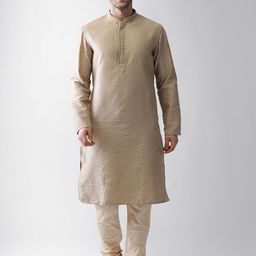 KISAH Mandarin Collar Straight Kurta-image-40