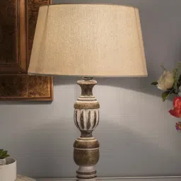 Homesake Brown Wooden Table Lamp (Bulb Included) - Set of 1-43