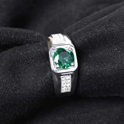 Clara 925 Silver Platinum Swiss Zirconia Dario Solitaire Ring-image-6