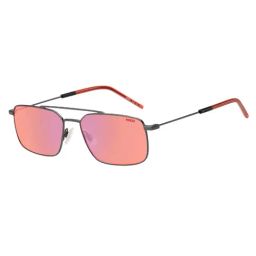Hugo Red Rectangular UV Protected Sunglasses for Men-image-21