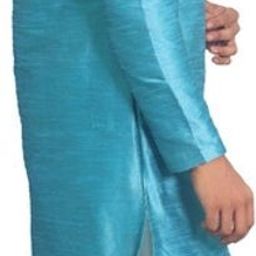 House of Aqss Men Regular Dupion Silk Kurta with Pyjamas image 3