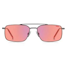 Hugo Red Rectangular UV Protected Sunglasses for Men image 3
