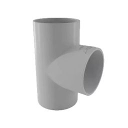 Finolex 4 inch SWR Selfit Tee Double Socket Plain, 7646-2