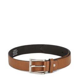 Peter England Brown Leather Solid Waist Belt-image-56