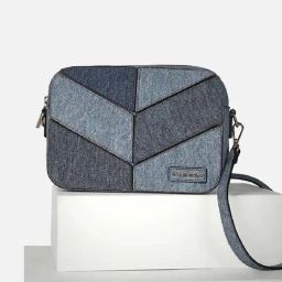 Allen Solly Blue Color Block Free Size Sling Handbag-40