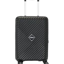 American Tourister Black Diamo Striped Medium Hard Sided Checked Luggage-picture-25