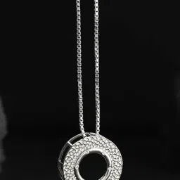 GIVA 925 Silver Compass Pendant with Link Chain-image-12