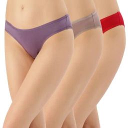 Amante Multicolor Bikini Panty (Pack Of 3)-image-31