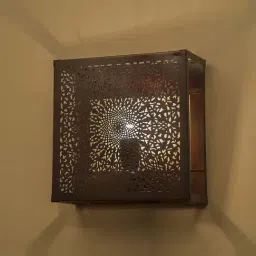 Homesake Copper Oriental Square Wall Lamp - Set of 1-image-64
