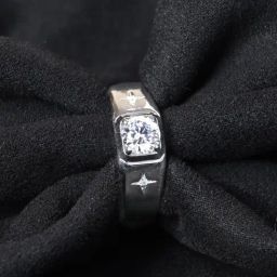 Clara 925 Silver Platinum Swiss Zirconia Star Solitaire Ring-image-6