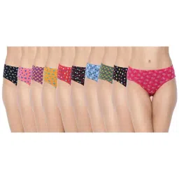 Dollar Missy Multicolor Cotton Panty Set - Pack of 10-image-73