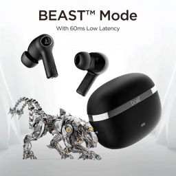 Boat Nirvana Ion In Ear Bluetooth Earbuds with Enx Technology (Charcoal Black, True Wireless) image 3