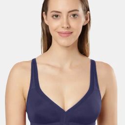 Jockey Navy Full Coverage Bralette Bra-picture-13
