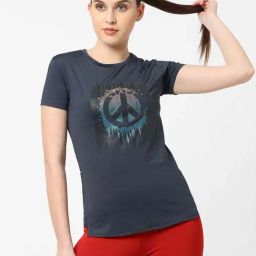 Sweet Dreams Grey Printed Sports T-Shirt-image-24