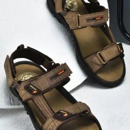 Woodland Men's Khaki Floater Sandals-picture-13