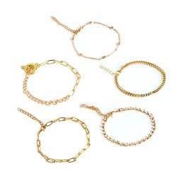 Joker & Witch Toggle Golden Bracelet - Set of 5 image 3