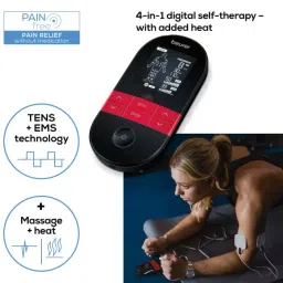 Beurer Rechargeable Battery Digital TENS/EMS Device with Heat Function, EM 59 image 2