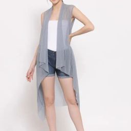 Lela Grey Sleeveless Shrug-image-37