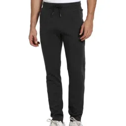 Van Heusen Athleisure Regular Fit Smart Tech Easy Stain Release Solid Trackpants - Charcoal Melange-picture-16