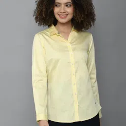 Allen Solly Yellow Regular Fit Shirt-image-45