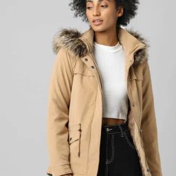 Only Light Brown Regular Fit Jacket-image-32