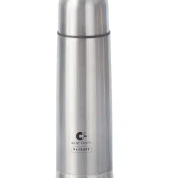 Clay Craft Vacbott Silver Stainless Steel Vaccum-Insulaled Water Bottle With Bag (0.5 L)-13