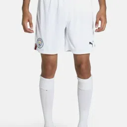 Puma MCFC White Regular Fit Shorts-image-84