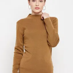 MADAME Khaki Slim Fit Pullover-37