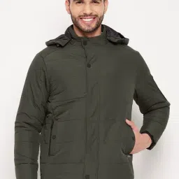 Duke Olive Regular Fit Hooded Jacket-picture-42