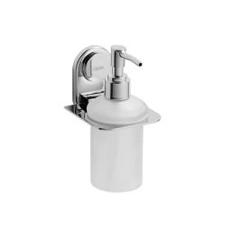 CERA Ormond Stainless Steel Wall Mount Soap Dispenser Glass Chrome Plated, F5003111-image-6