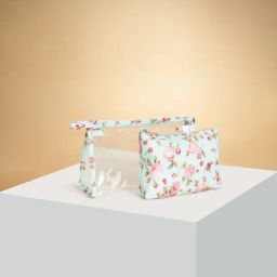 Forever Glam by Pantaloons Sky Blue Floral Small Pouch-image-48