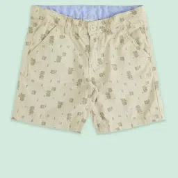 Pantaloons Baby Kids Beige Cotton Printed Shorts-picture-19