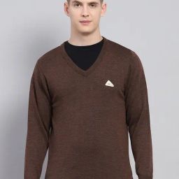 Monte Carlo Dark Brown Regular Fit Pullover-picture-43