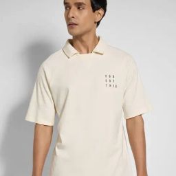 Ajile By Pantaloons White Relaxed Fit Polo T-Shirts-image-80