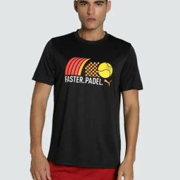 Puma Black Regular Fit Printed Sports T-Shirt-image-52