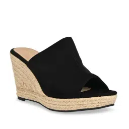 Rocia by Regal Women's Black Casual Wedges-image-53