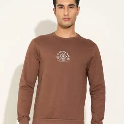 People By Pantaloons Tortoise Shell Slim Fit Printed Sweatshirt-picture-22