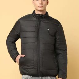 Wrangler Black Regular Fit Quilted Jacket-picture-32