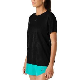 Asics Women's Performance Black Metarun Ss Top image 3
