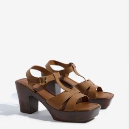 LUNA BLU by Westside Tan Multi-Strap Platform Sandals-8