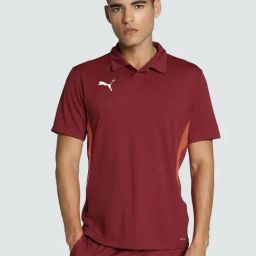 Puma Maroon Regular Fit Printed Sports Polo-image-18