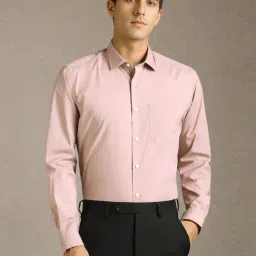 Louis Philippe Pink Regular Fit Shirt-picture-17