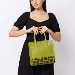 Caprese ZETA Olive Printed Medium Handbag-picture-30